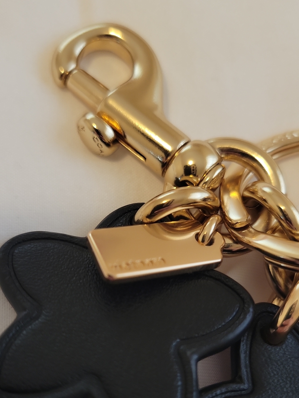 NWOT Coach Flower motif keychain/ bag charm - Picture 6 of 10